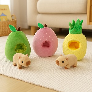 Kapibara w owocu 3 wzory - 20cm