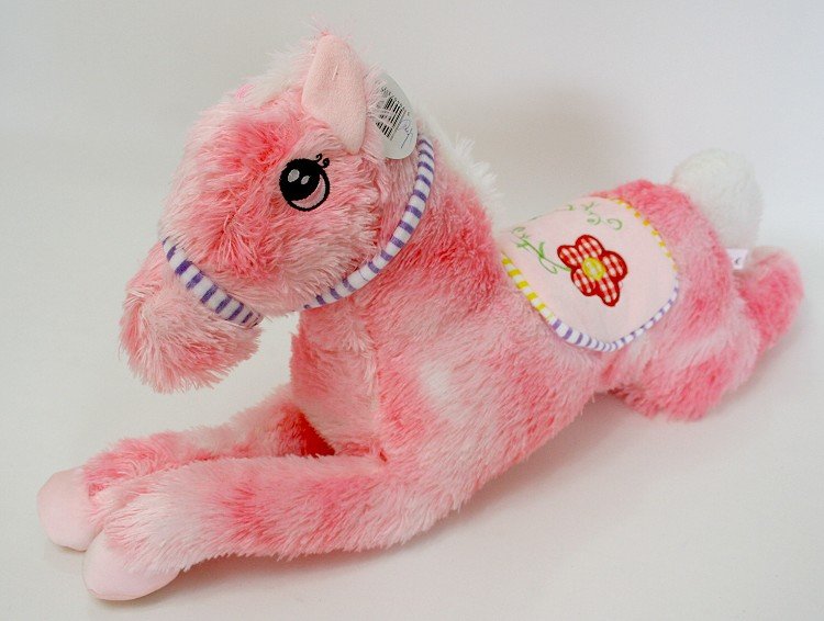 Konik Leżący Koń Różowy - 70cm