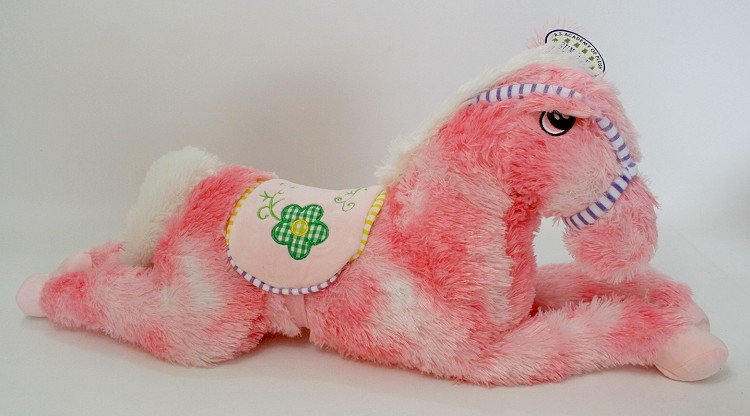 Konik Leżący Koń Różowy - 70cm