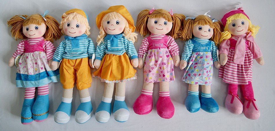 Lalka Wiejska 6 wzorów - 50cm