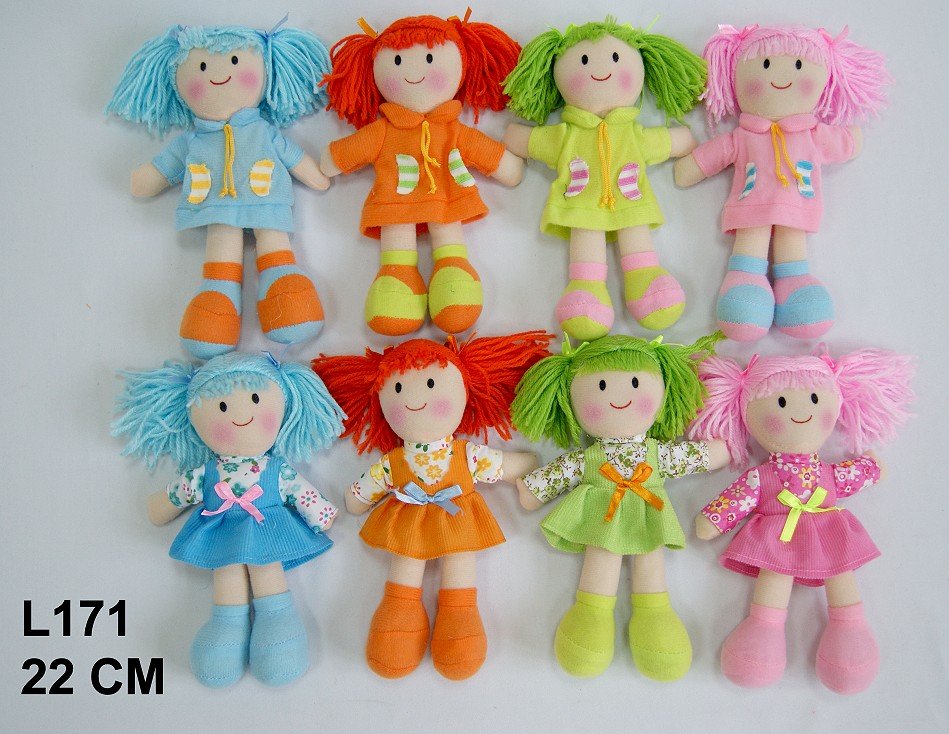 Lalka Kolorka 8 wzorów - 22cm