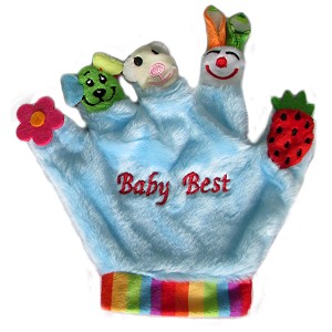 Łapka dłoń pluszowa 2 kolory - 19cm Łapka dłoń pluszowa 2 kolory - 19cm