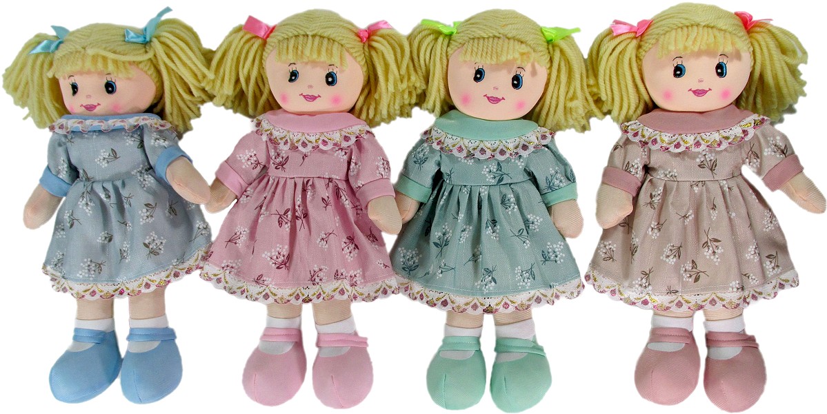 Lalka Pastelowa 4 kolory - 30cm