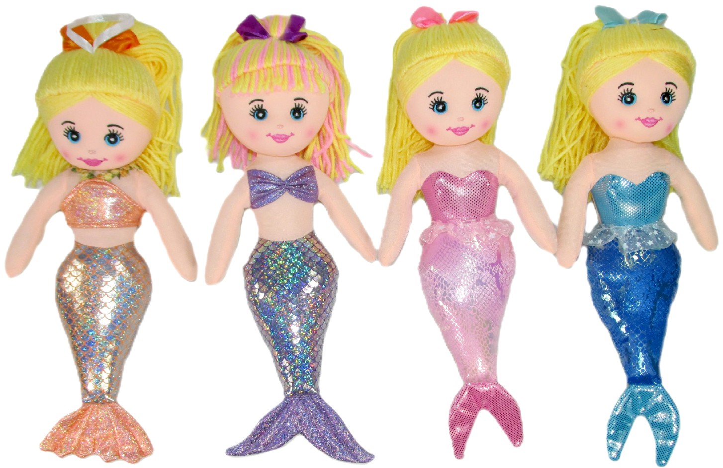 Lalka Syrena 4 kolory Syrenka - 30cm
