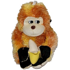 Małpka z bananem - 19cm
