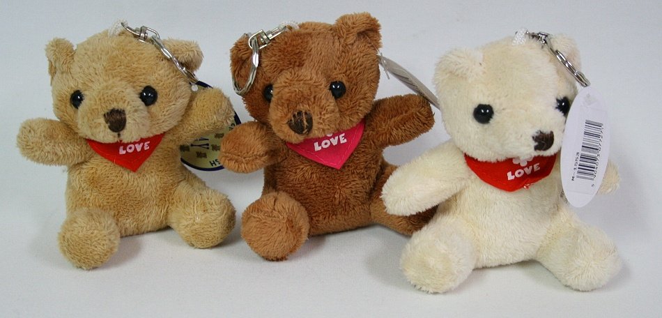 Brelok Miś Love 3 kolory - 10cm
