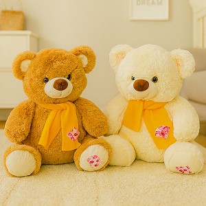 Miś w szaliku 2 kolory - 60cm