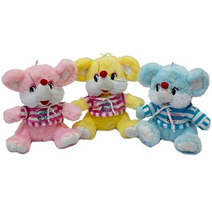 Myszka w bluzie 3 kolory - 26cm Myszka w bluzie 3 kolory - 26cm