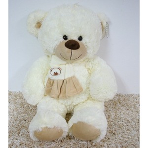 Miś Szalik Biały - 60cm Miś Szalik Biały - 60cm