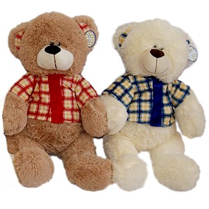 Duży Miś w kubraczku 4 wzory - 55cm Duży Miś w kubraczku 4 wzory - 55cm