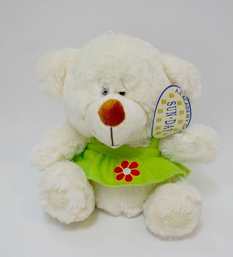 Miś w sukience zielony - 20cm