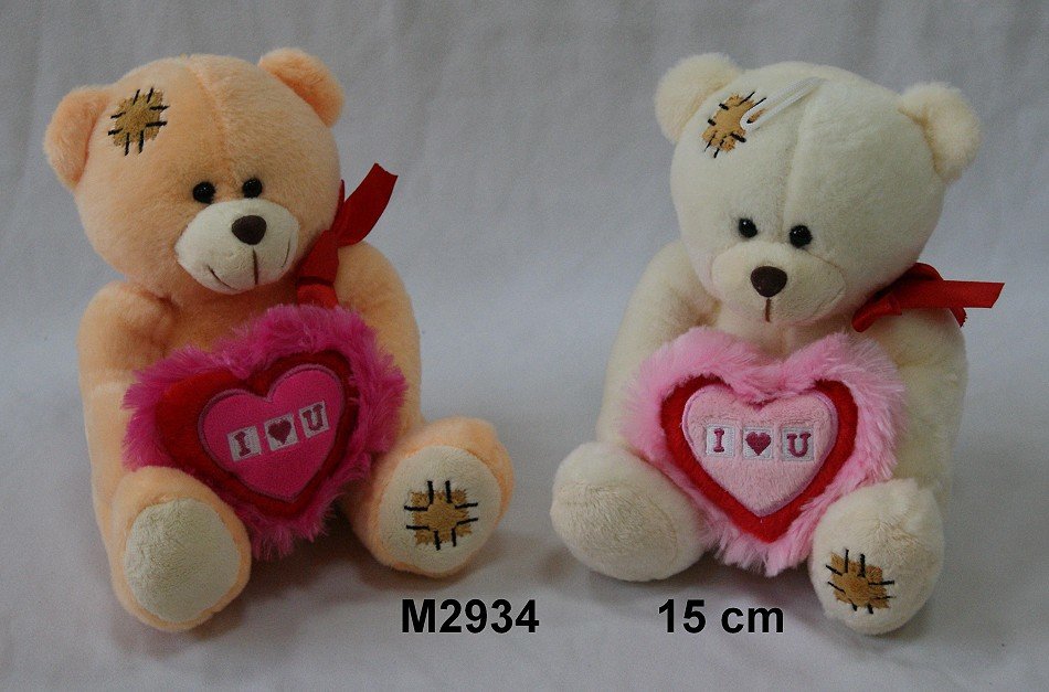 Miś I Love You Serce 2 kolory - 15cm