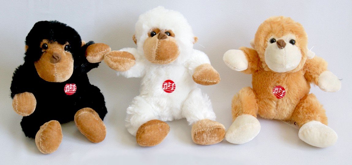 Małpka 3 kolory (Głos) - 15cm