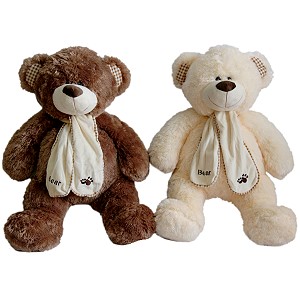 Mi Bear w szaliku 2 kolory - 60cm