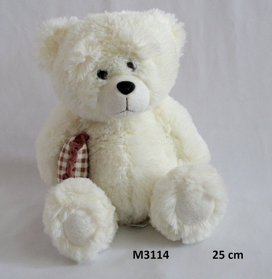 Miś Kremowy z poduszką - 25cm
