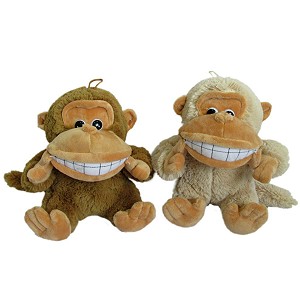 Małpka z uśmiechem 2 kolory (Głos) - 28cm