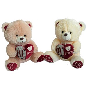 Miś Beauty Serce 2 kolory - 40cm Miś Beauty Serce 2 kolory - 40cm