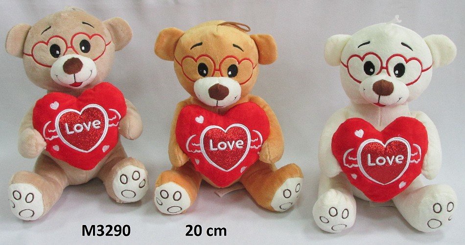 Miś Love 3 kolory - 20cm