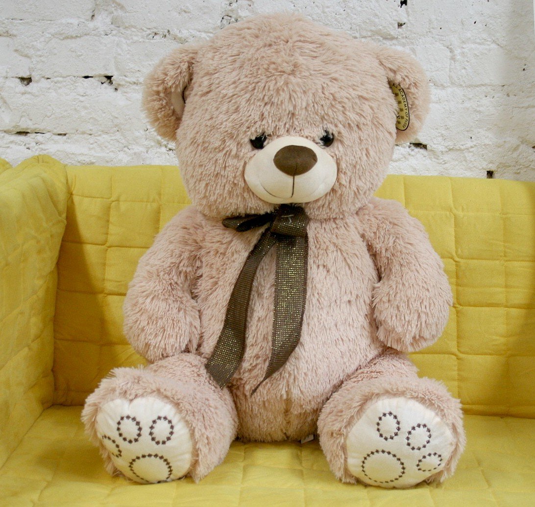 Miś Brązowy z kokardą - 70cm