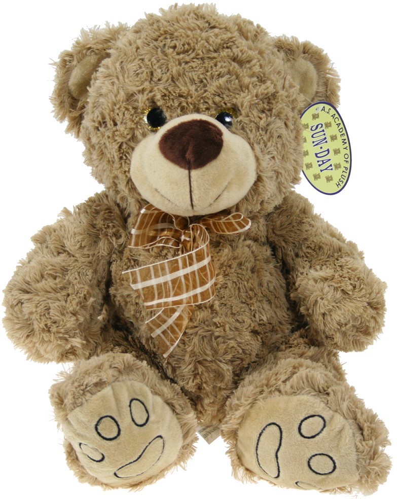 Miś z kokardą brązowy - 25cm