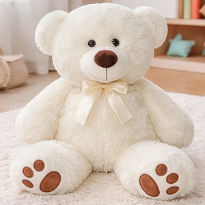 Duży Miś Kremowy Gigant XL - 80/60cm