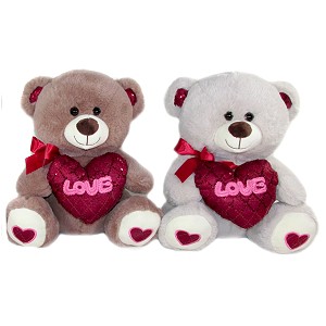 Miś Love z sercem 3 kolory - 30cm Miś Love z sercem 3 kolory - 30cm
