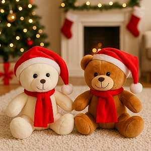 Miś Świąteczny 2 kolory - 25cm