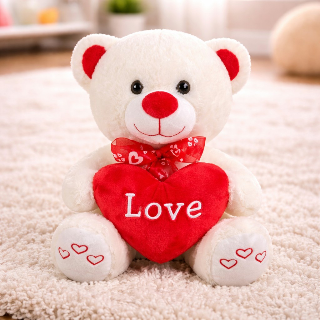 Duży Miś z sercem Love - 20cm