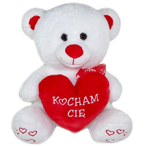 Duy Mi z sercem Kocham Ci - 50cm