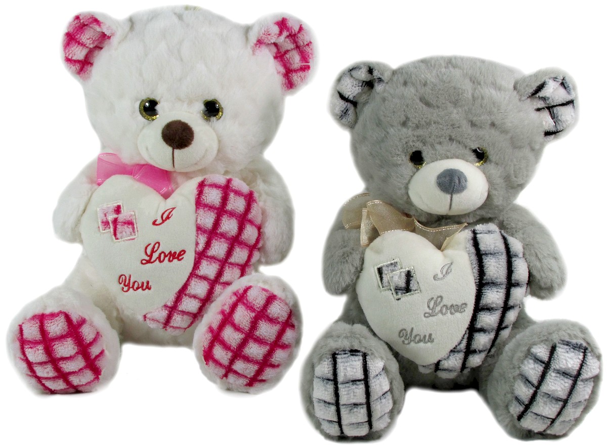 Miś I Love You 2 kolory - 20cm