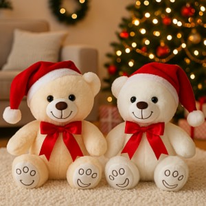 Miś Świąteczny 2 kolory - 20cm