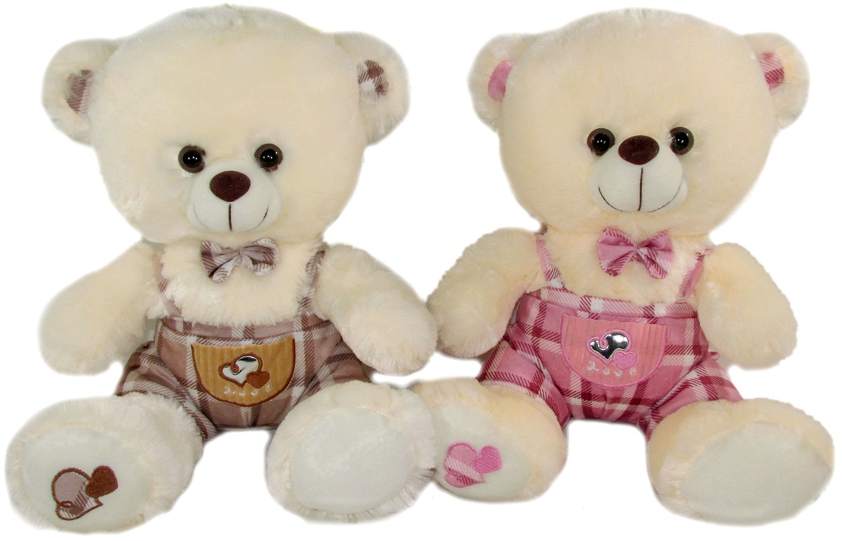 Miś w ubranku 2 kolory - 30cm