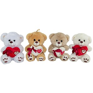 Miś z sercem 4 kolory Love - 20cm Miś z sercem 4 kolory Love - 20cm