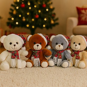 Miś Świąteczny 4 kolory - 20cm