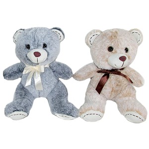 Miś z kokardą 3 kolory - 23cm