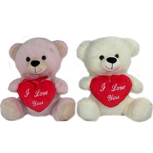 Mi z sercem I Love You 3 kolory - 30cm
