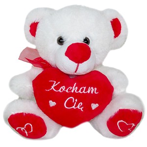 Miś z sercem Kocham Cię - 17cm Miś z sercem Kocham Cię - 17cm