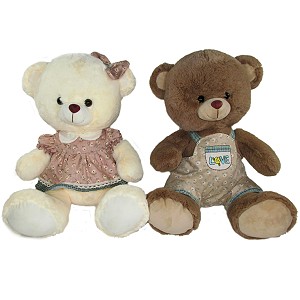 Pan / Pani Miś w ubranku 2 wzory Love - 42cm Pan / Pani Miś w ubranku 2 wzory Love - 42cm