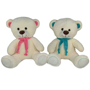 Miś w szaliku 2 kolory - 30cm
