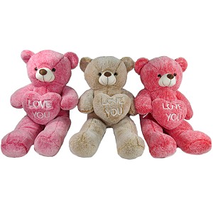 Miś Love z sercem 3 kolory - 50/30cm Miś Love z sercem 3 kolory - 50/30cm