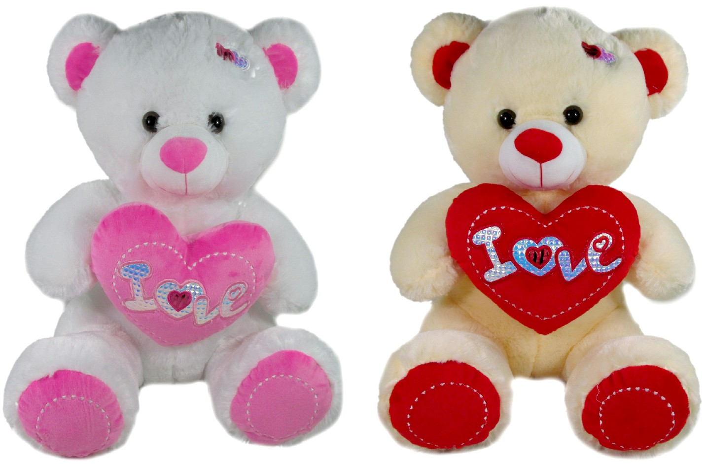 Duży Miś z sercem Love 2 kolory - 40cm