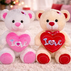 Duży Miś z sercem Love 2 kolory - 50cm