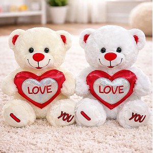 Duży Miś z sercem Love 2 kolory - 30cm