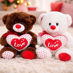 Duży Miś 2 kolory Love - 30cm