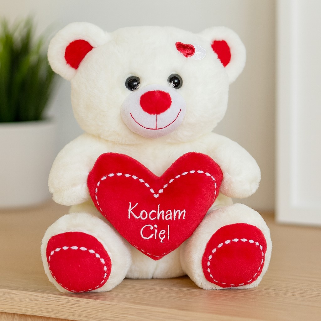 Miś Kocham Cię z sercem - 40cm