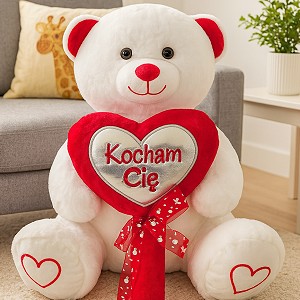 Miś Kocham Cię z sercem - 38cm