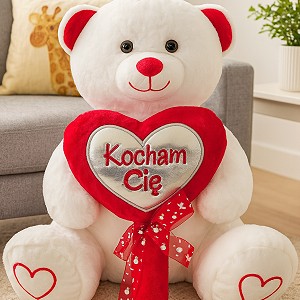 Miś Kocham Cię z sercem - 48cm