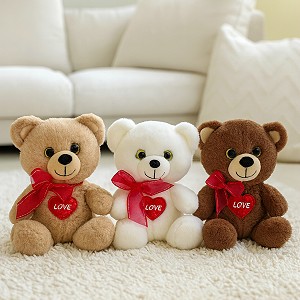 Miś z sercem Love 3 kolory - 15cm