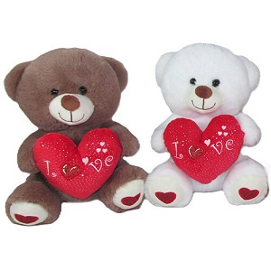 Miś z sercem Love 4 kolory - 25cm