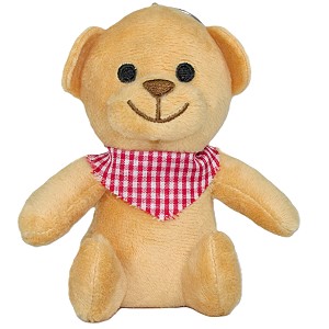 Brelok Miś Beżowy z chustką - 10cm